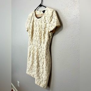 French Connection Cream Lace Dress